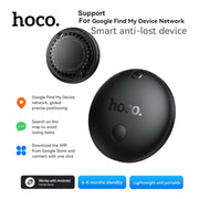 Hoco E93a Tag Smart Finder displaying its compact circular minimalist design and lanyard loop on Spotngrab Lebanon.