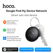 Hoco E93a Tag Smart Finder displaying its compact circular minimalist design and lanyard loop on Spotngrab Lebanon.