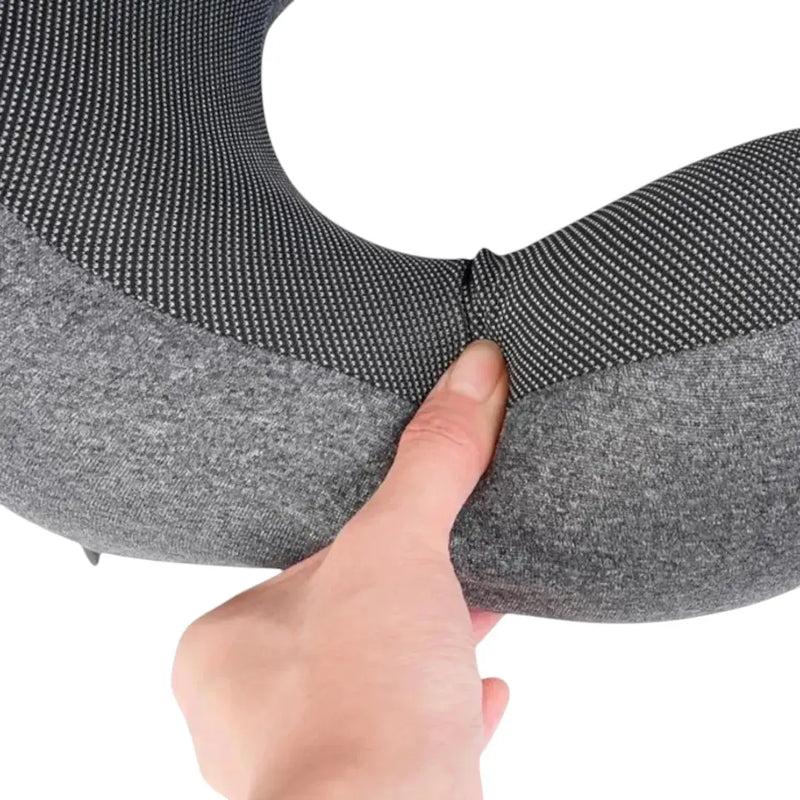 Close-up of the slow-rebound memory foam core compressing and the soft breathable fabric cover texture available at Spotngrab Lebanon.