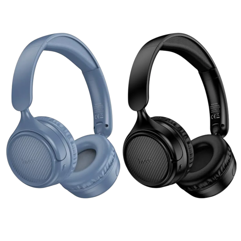 HOCO W66 Wave Bluetooth 5.4 wireless headphones in black – high-performance audio Lebanon Spotngrab.