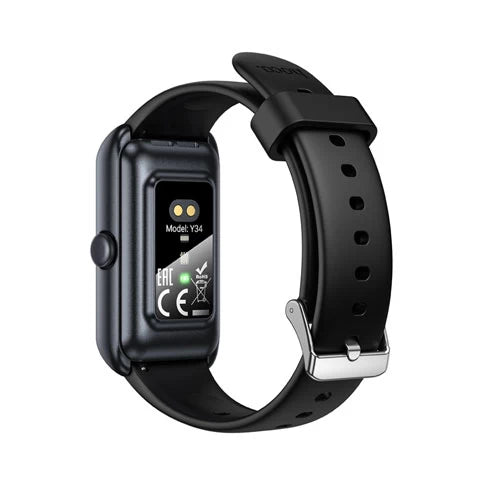 Hoco Y34 Smart Watch in Black – Bluetooth calling wristband with 1.47 inch display on Spotngrab Lebanon