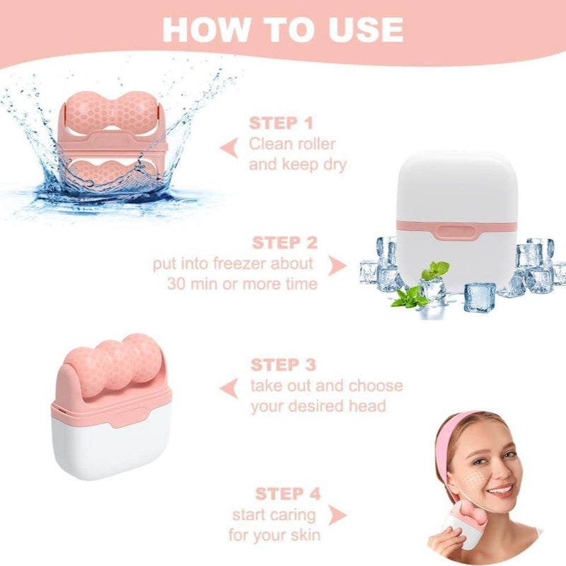 Ice roller for improving blood circulation and skin health Available at spotngrab lebanon