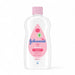 Johnson's Baby Oil 200ml – gentle moisturizing oil in clear bottle with pink cap, ideal for baby massage and dry skin care