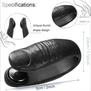 Black U-shaped LI4 acupressure hand clip shown worn on the hand and isolated on Spotngrab Lebanon.