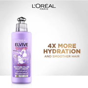 L’Oréal Elvive Hyaluron Moisture Night Cream – Leave-in overnight treatment for dehydrated hair with hyaluronic acid for 4X hydration, no rinse, no residue
