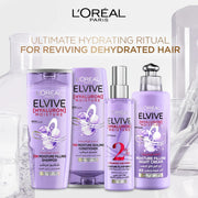 L’Oréal Paris Elvive Hyaluron Plump Serum – Hydrating leave-in spray with 2% Hyaluronic Acid for dehydrated hair, adds bounce, shine, and moisture