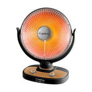 Black Lexical LSH 8060 2 desktop ceramic sun heater front