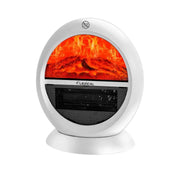 Lexical LFH 8076 1 white ceramic fan heater 2000W with LED flame effect