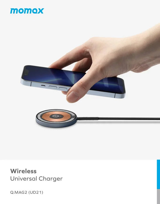 Momax Q.MAG MAGNETIC WIRELESS CHARGER GREY