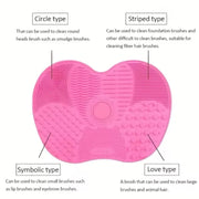 Spotngrab makeup tool: Silicone mat for deep cleaning cosmetic brushes.