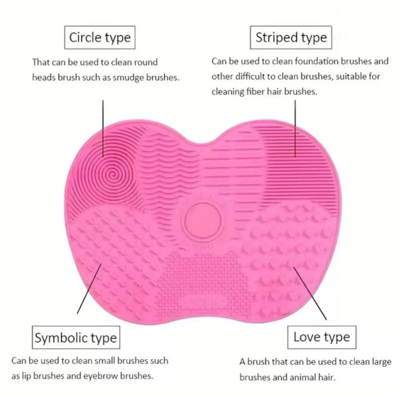 Spotngrab makeup tool: Silicone mat for deep cleaning cosmetic brushes.