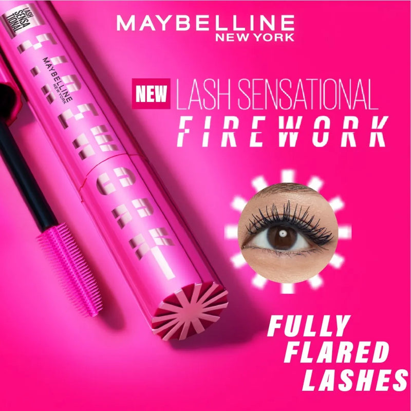 Maybelline Lash Sensational Firework Mascara Blackest Black available at spotngrab lebanon