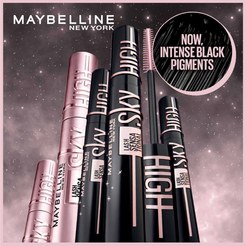 Maybelline Sky High Mascara – Flex Tower Brush – Black Volume & Length available at spotngrab beirut