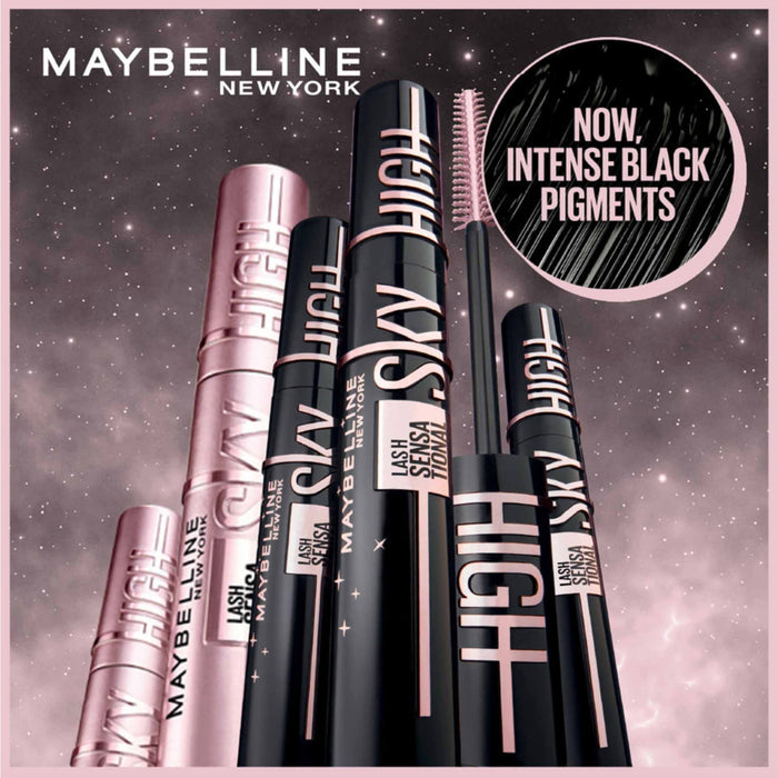 Maybelline Sky High Mascara – Flex Tower Brush – Black Volume & Length available at spotngrab beirut