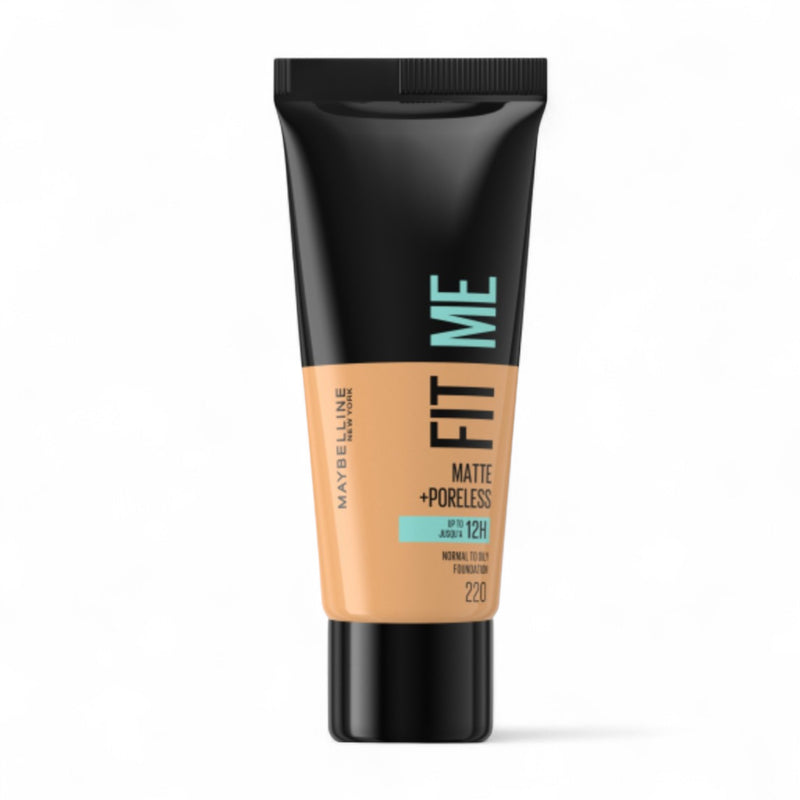 Maybelline New York Fit Me Matte Poreless Liquid Foundation - Normal To Oily Skin - 220 Natural Beige