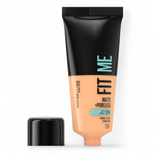 Maybelline Fit Me Matte + Poreless Foundation 124 Soft Sand available at spotngrab beirut