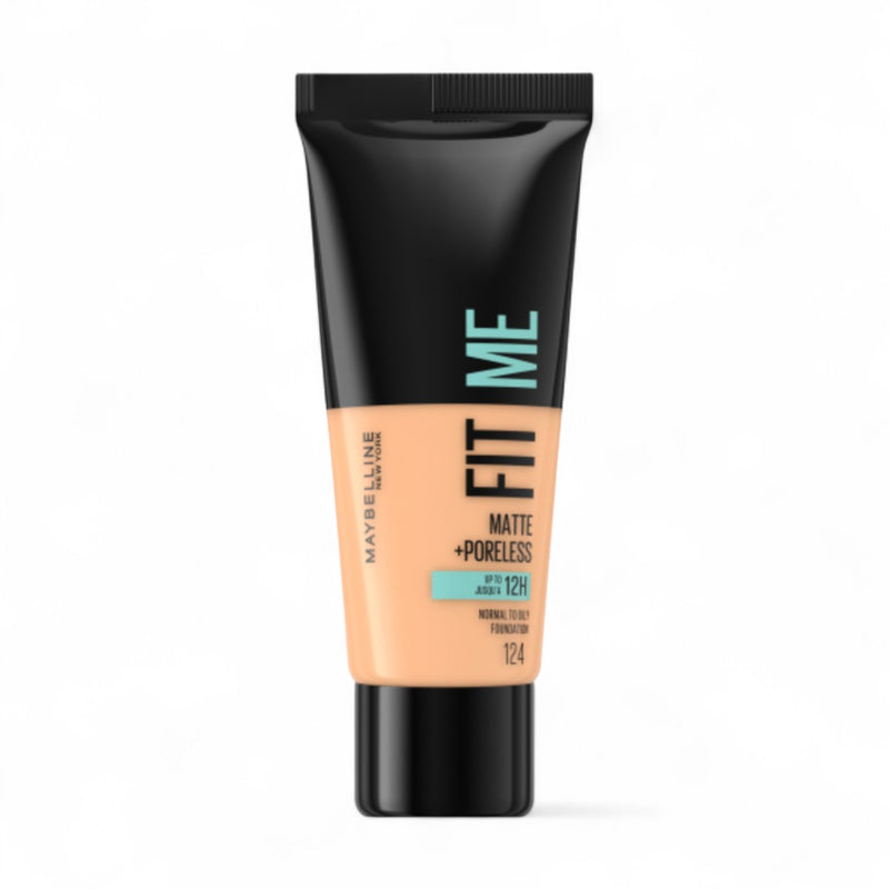 Maybelline Fit Me Matte + Poreless Foundation 124 Soft Sand available at spotngrab beirut