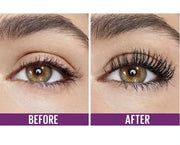 Maybelline The Falsies Lash Lift mascara in silver metallic tube with purple cap and open brush wand on Spotngrab Lebanon.
