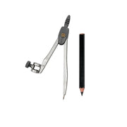 YX V90 metal geometry compass set  showing the compass and black wooden pencil on Spotngrab Lebanon.