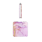 Double-sided magnifying mirror for makeup touch-ups at spotngrab