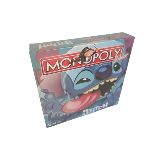 Official Monopoly Junior Disney Stitch Edition board game box for kids on Spotngrab Lebanon.