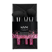 NYX Best Face Forward 3-Piece Brush Kit with Clutch – Face Brushes Set available at spotngrab lebanon 