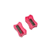 Set of 2 pink single-hole plastic manual pencil sharpeners on SpotNGrab Lebanon