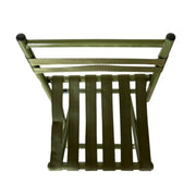 Folding camping chair top view
