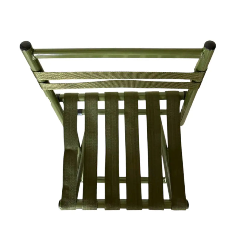 Folding camping chair top view