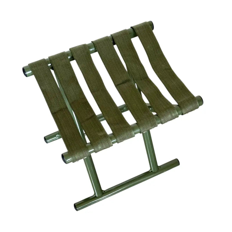Olive green camping stool top view
