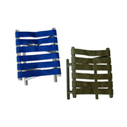 Folding camping stool top view