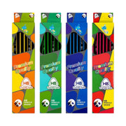Retail box of premium quality HB wooden pencils with rubber top erasers on Spotngrab Lebanon.