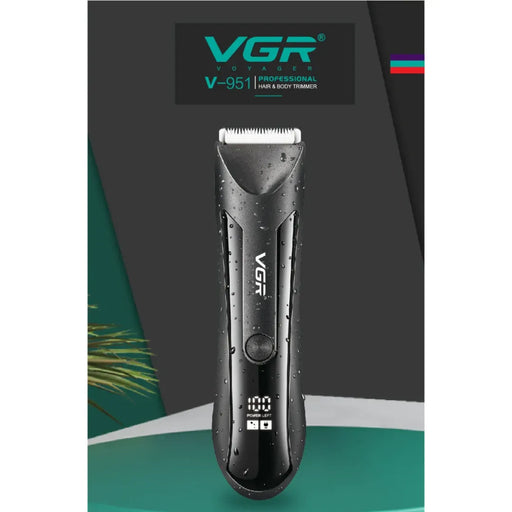 VGR V-951 waterproof hair clipper with LED display and built-in light on Spotngrab Lebanon.