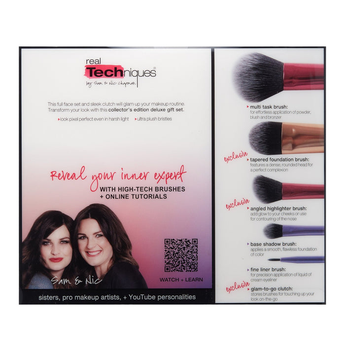 Real Techniques Collector’s Edition 5pc Deluxe Brush Set with Clutch available at spotngrab lebanon