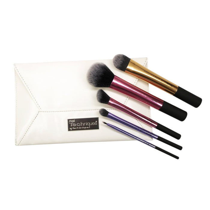 Real Techniques Collector’s Edition 5pc Deluxe Brush Set with Clutch available at spotngrab lebanon