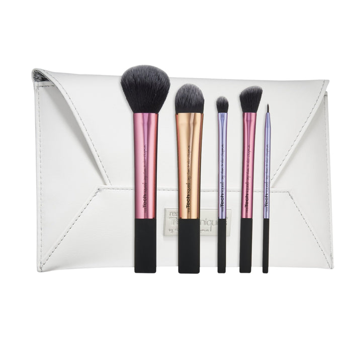 Real Techniques Collector’s Edition 5pc Deluxe Brush Set with Clutch available at spotngrab lebanon