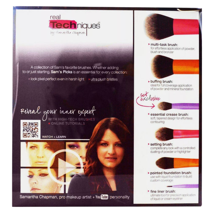 Real Techniques Sam's Picks 6 pcs Makeup Brushes