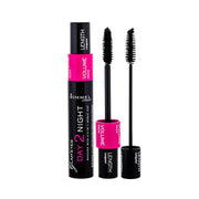 Rimmel Glam Eyes Day 2 Night Waterproof Mascara – Volume & Length Dual-Cap