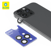 Blueo Sapphire Crystal Lens Glass for iPhone 15/16 Pro/Max – 3pcs Black Titanium, scratch-resistant camera protector at SpotNGrab Lebanon.