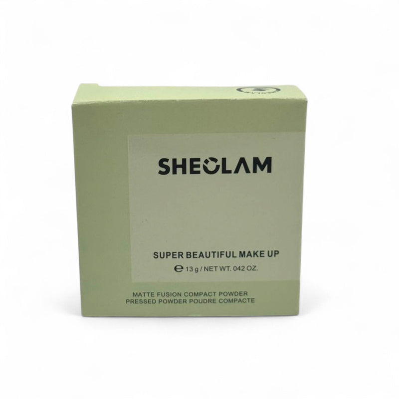 SHEGLAM Matte Fusion Compact Powder – Dual Shade with Mirror and Sponge – SpotnGrab Lebanon