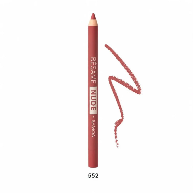 Samoa Bésame Nude Waterproof Lipliner pencil showing cap and shade indicator on Spotngrab Lebanon.