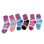 Long striped non-slip bed socks in six colors