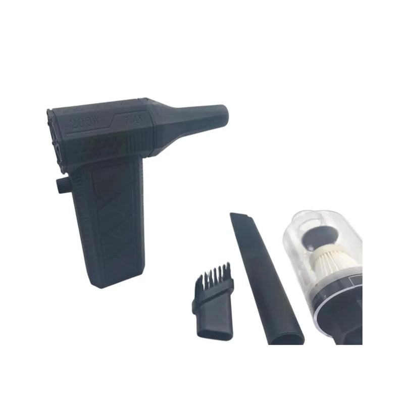 Black tactical handheld turbo jet fan air blower displaying its precision nozzle tip and industrial motor housing on Spotngrab Lebanon.
