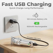 VGR V-071 professional cordless hair trimmer for men with T-blade on Spotngrab Lebanon.