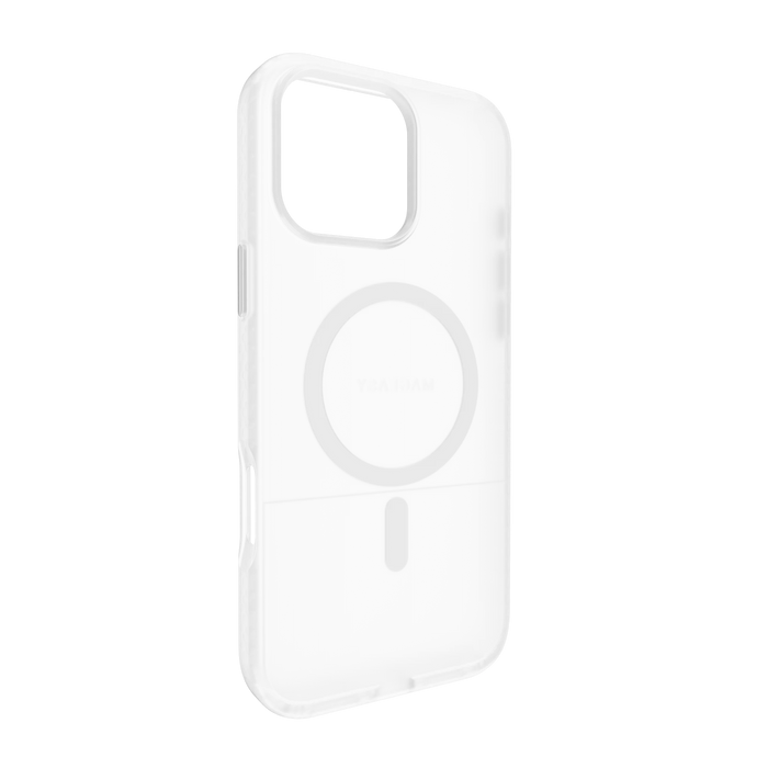 Transparent Mageasy Vibrant M shockproof case for iPhone 16 (2024) available at SpotnGrab Lebanon, allowing the phone's color to show through.