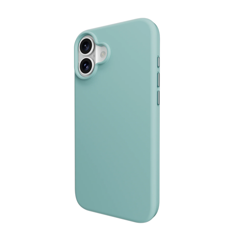 Aqua Mageasy Vibrant M shockproof case for iPhone 16 (2024) available at SpotnGrab Lebanon, showcasing its vibrant blue color