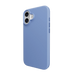 A vibrant blue Mageasy Vibrant M shockproof protective case is shown on a 2024 iPhone 16.