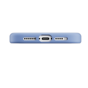 A vibrant blue Mageasy Vibrant M shockproof protective case is shown on a 2024 iPhone 16.