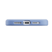 A vibrant blue Mageasy Vibrant M shockproof protective case is shown on a 2024 iPhone 16.