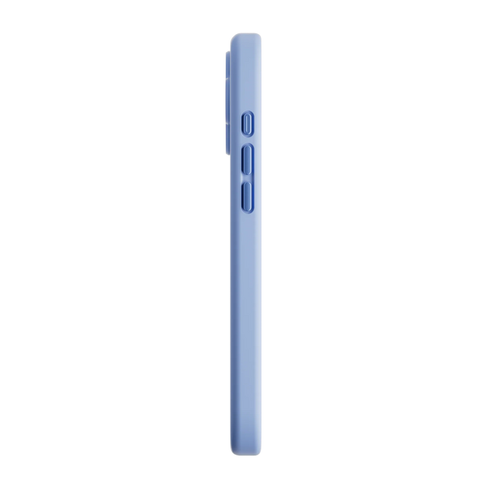 A vibrant blue Mageasy Vibrant M shockproof protective case is shown on a 2024 iPhone 16.